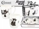 Kubki porcelanowe 2szt. Czarne Koty Crazy Cats Carmani 017-2602